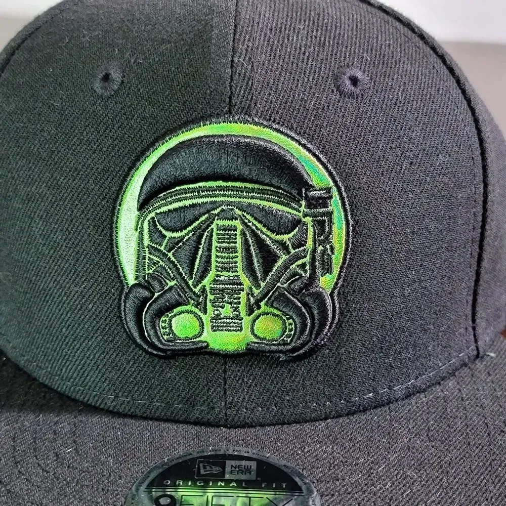 New Era X Star Wars Rogue One Death Trooper Darth Vader Hat Black Green SnapBack